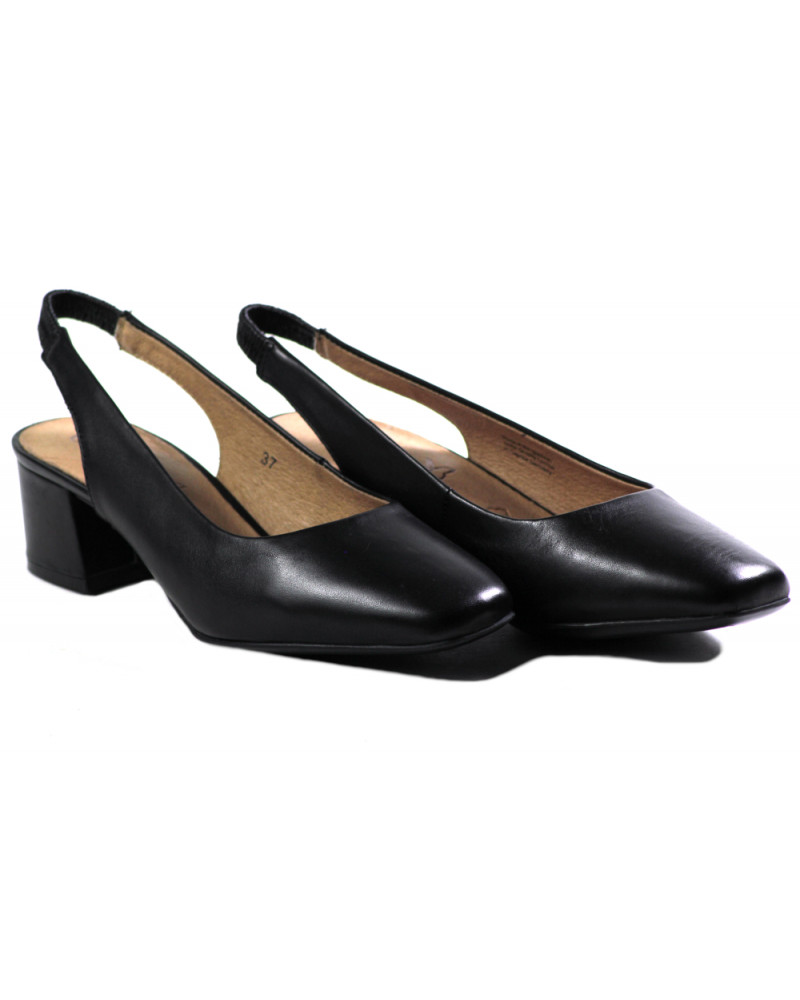 Escarpin Femme CAPRICE - Modèle 9-9-29500-28, Largeur G, Talon Trapézoïdal - En Cuir (extérieur/intérieur), Style élégant Et Confortable
