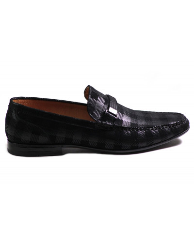 MOKASYNY JOHN DOUBARE BY BROOMAN - 673A-15-H04 BLACK