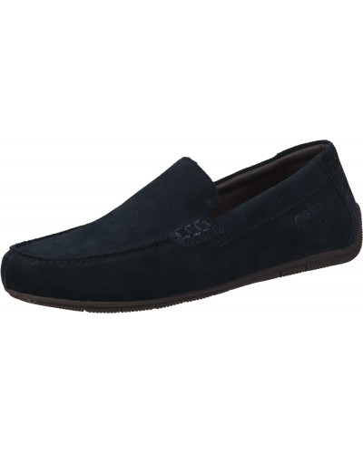 MOKASYNY RIEKER - 630203-05 NIEBIESKIE