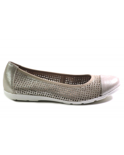 PÓŁBUTY CAPRICE - 9-22151-42 341 TAUPE METALLIC
