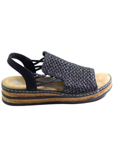 SANDAŁY RIEKER - 62941-00 BLACK