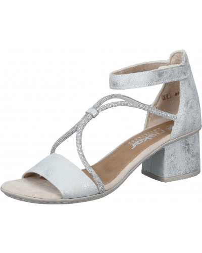 SANDAŁY RIEKER - 910296-92 SILVER