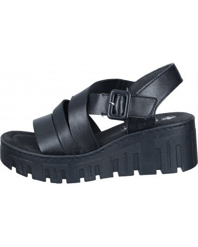 SANDAŁY RIEKER - 910293-01 BLACK