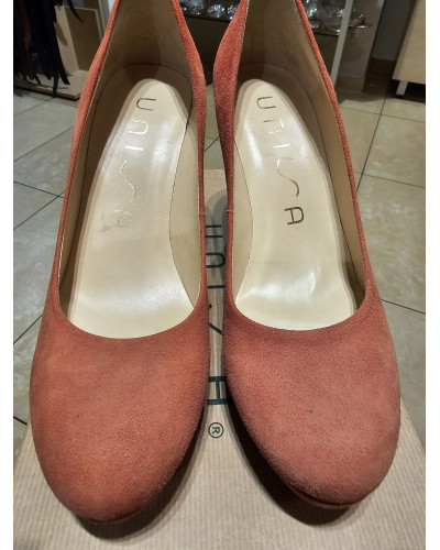 CZÓŁENKA UNISA - MARION KS PAPAYA KID SUEDE