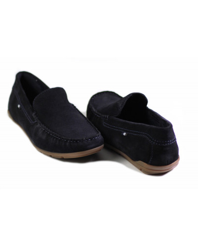 MOKASYNY BUGATTI - 321-AWF60-1400 4100 DARK BLUE