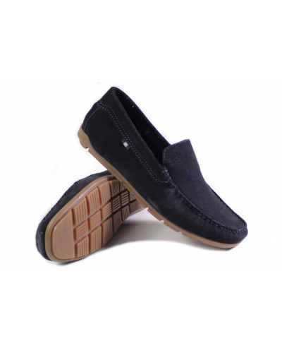 MOKASYNY BUGATTI - 321-AWF60-1400 4100 DARK BLUE