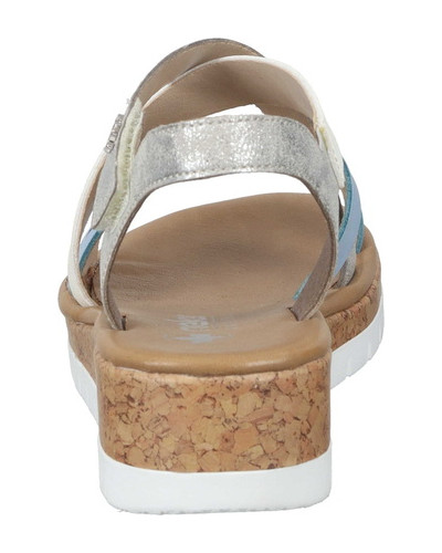 SANDAŁY RIEKER - 910251-00 WHITE/BLUE