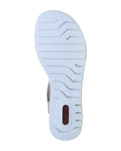 SANDAŁY RIEKER - 910251-00 WHITE/BLUE