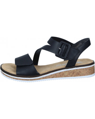 SANDAŁY RIEKER - 910183-01 BLACK