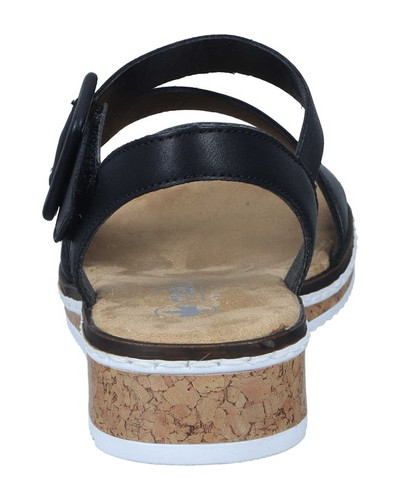 SANDAŁY RIEKER - 910183-01 BLACK