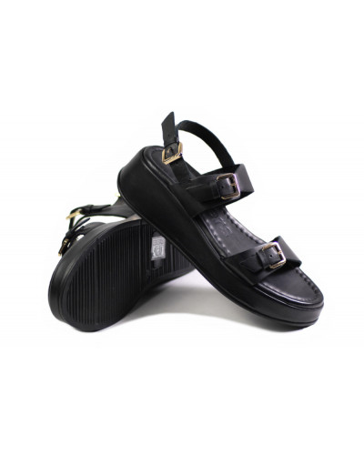 SANDAŁY WONDERS - AT-1057 NEGRO