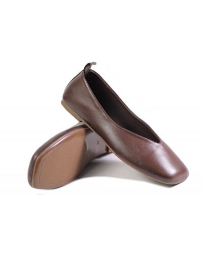BALERINY VENEZIA - V457-04801-01TDM BROWN